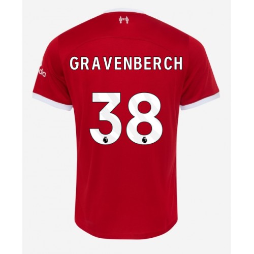 Fotballdrakt Herre Liverpool Ryan Gravenberch #38 Hjemmedrakt 2023-24 Kortermet